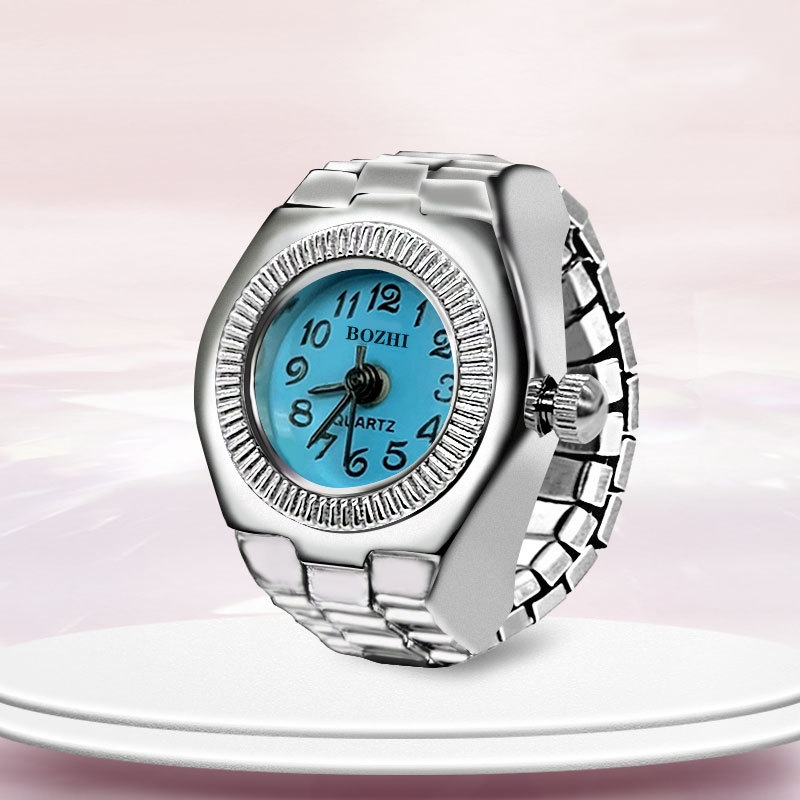 AliExpress Alloy Circular Dial Finger Ring Watch, view 6