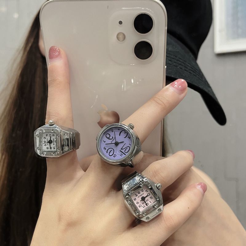AliExpress Novelty Alloy Finger Ring Watch, view 3