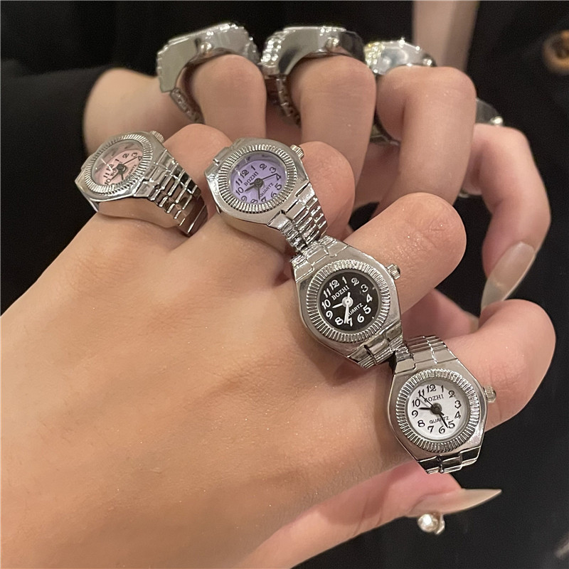 AliExpress Novelty Alloy Finger Ring Watch, view 5
