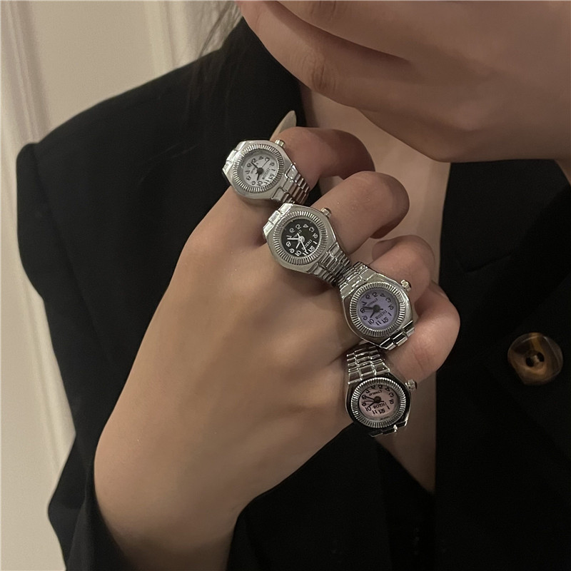 AliExpress Novelty Alloy Finger Ring Watch, view 6