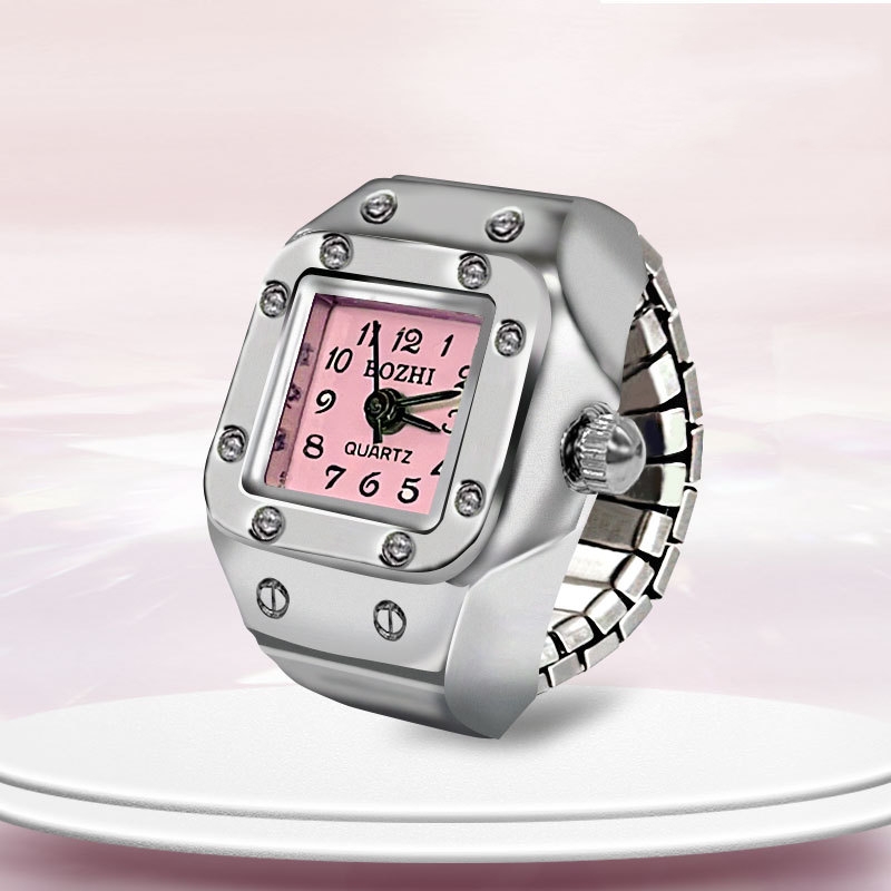 AliExpress Square Dial Finger Ring Watch, view 3
