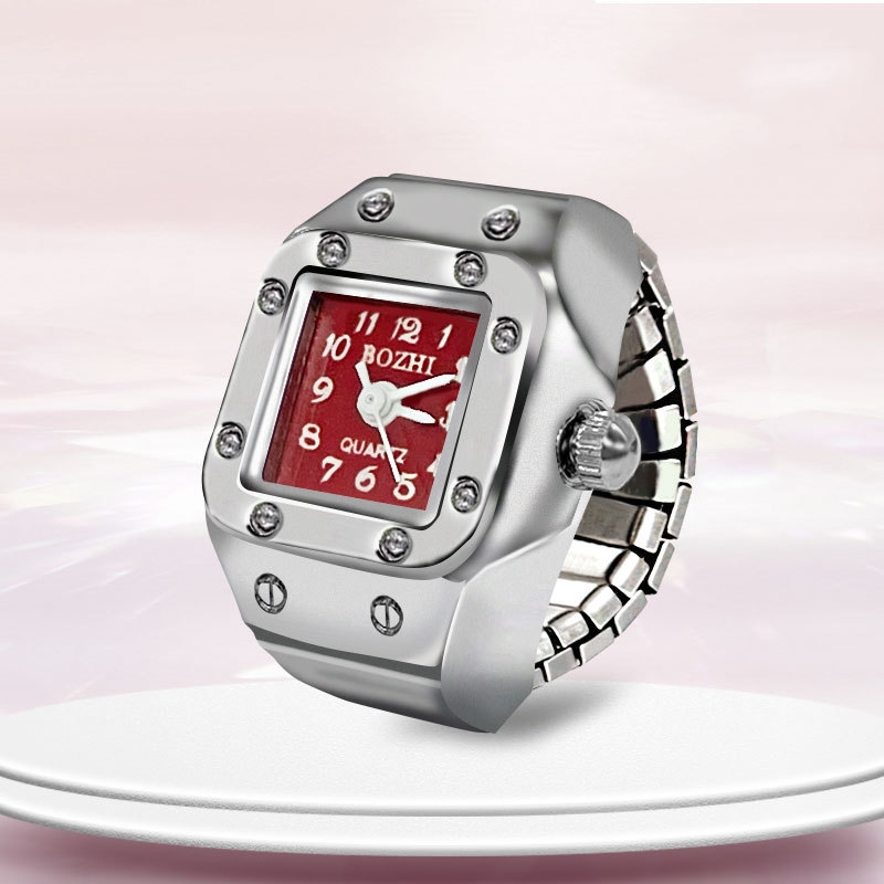 AliExpress Square Dial Finger Ring Watch, view 4