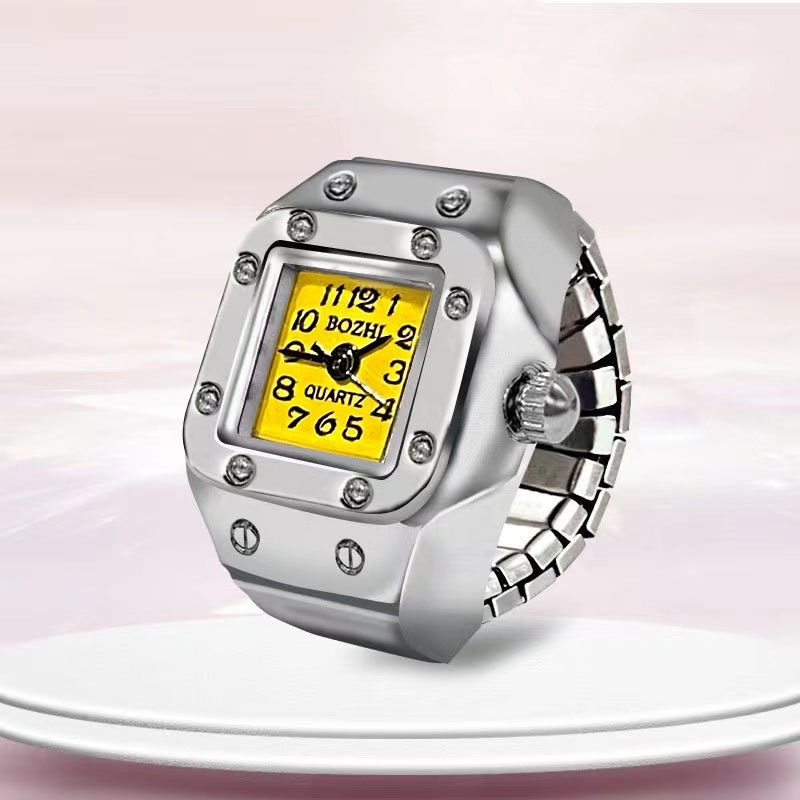 AliExpress Square Dial Finger Ring Watch, view 5
