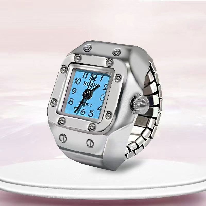 AliExpress Square Dial Finger Ring Watch, view 6