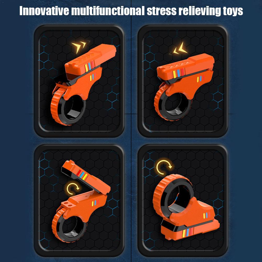AliExpress Rotary Finger Sliders Fidget Toy Office Pressure Relief Slider Ratchet Finger Fidget 3D Printed Fidegt ToysFingertip Textured