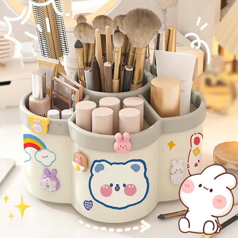 AliExpress Large Rotating Desk Organizer for Pens and Makeup, view 6