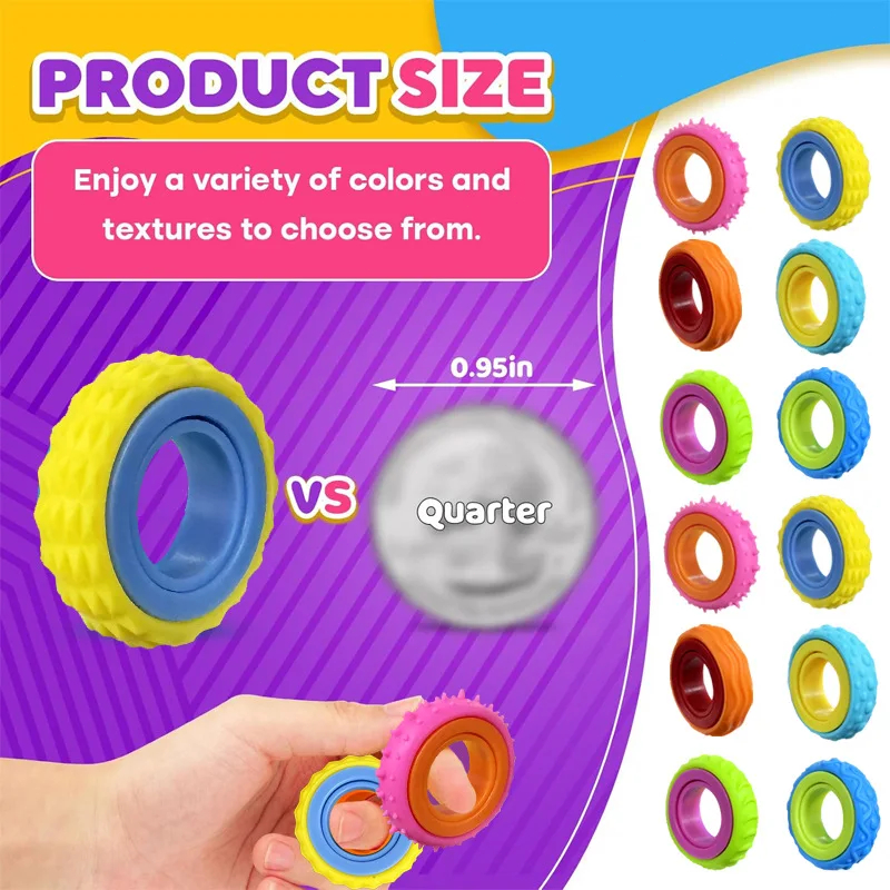 AliExpress Rotating Fidget Ring Finger Spinner, view 4
