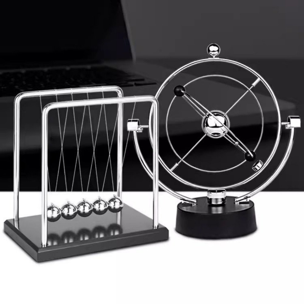 AliExpress Rotation Perpetual Motion Newton Pendulum Balance Ball 24.5cm 9.65in 11cm 4.33in Physics Tumbler Home Desk Decorations Toy Gift