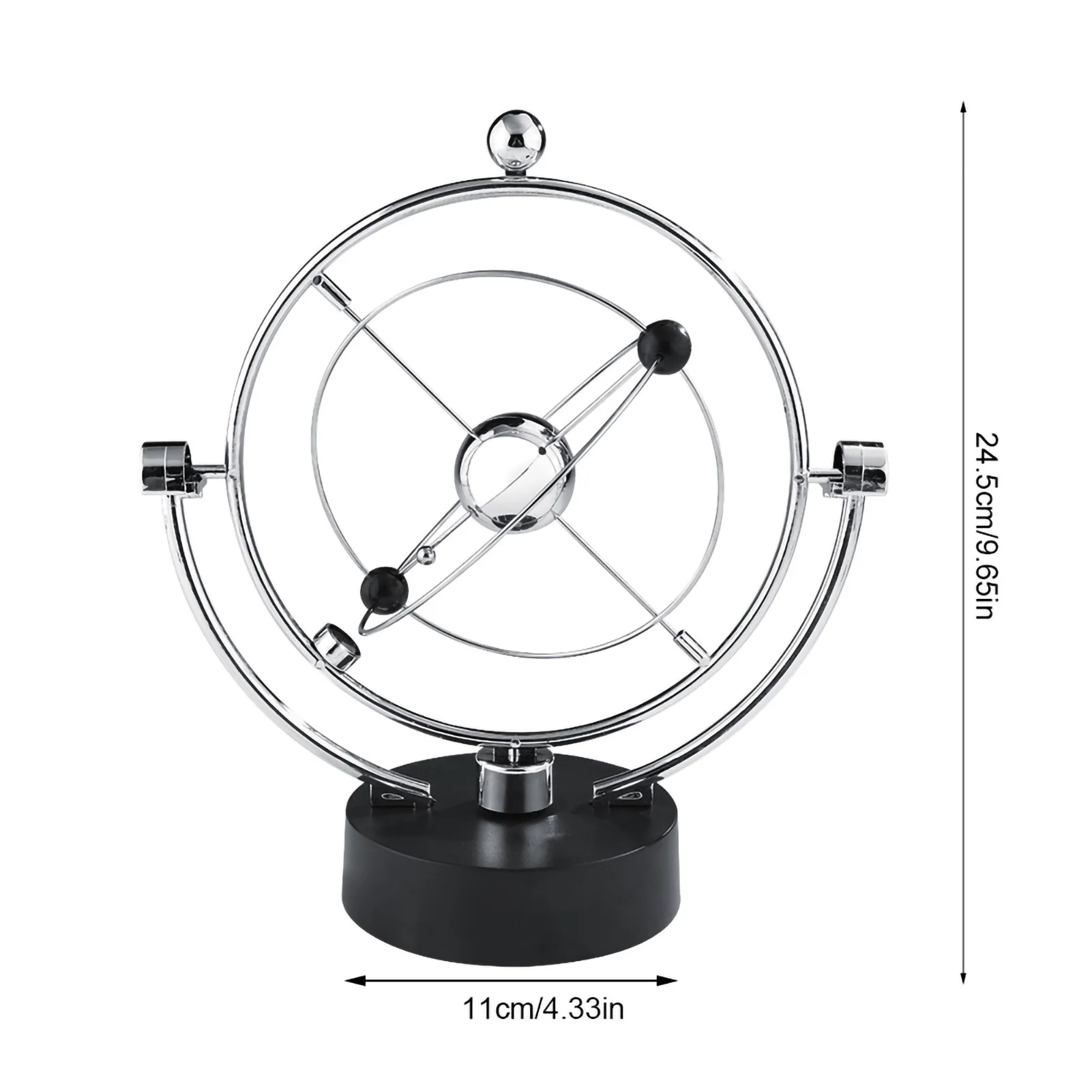AliExpress Rotation Perpetual Motion Newton Pendulum Balance Ball 24.5cm 9.65in 11cm 4.33in Physics Tumbler Home Desk Decorations Toy Gift, view 5