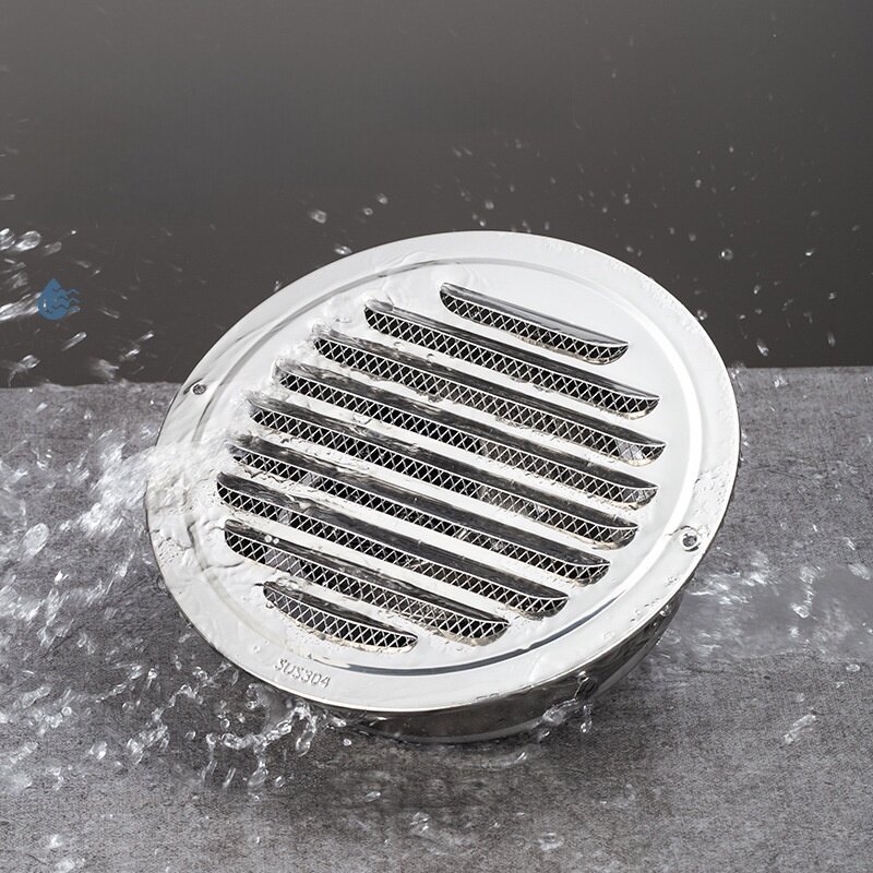 AliExpress Round Duct Air Vent Cap Stainless Steel External Wall Vent Grille 70-200mm Air Ventilation Cover Vent Hole Cover for Home Ventil, view 4