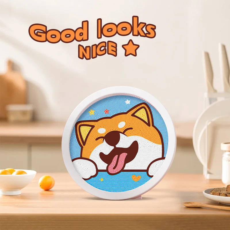 AliExpress Round Frame Unicorn Diamond Painting Kitten Children's Handmade Dinosaur Creative Diamond Stickers Tiger DIY Point Diamond Paint, view 6