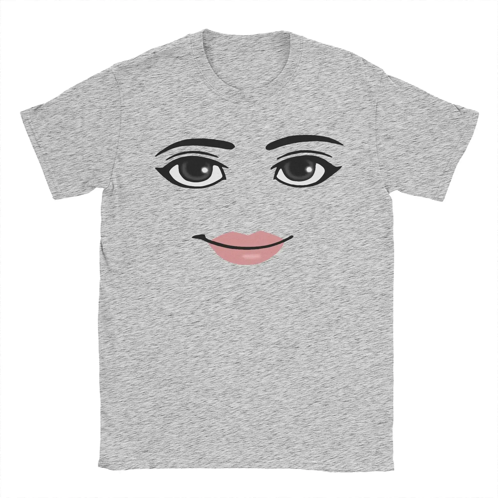 AliExpress Round Neck Short Sleeve Clothing Summer Novelty Harajuku Streetwear Robot Robloxs Woman Face Game Tshirt Aesthetic Clothes, view 2