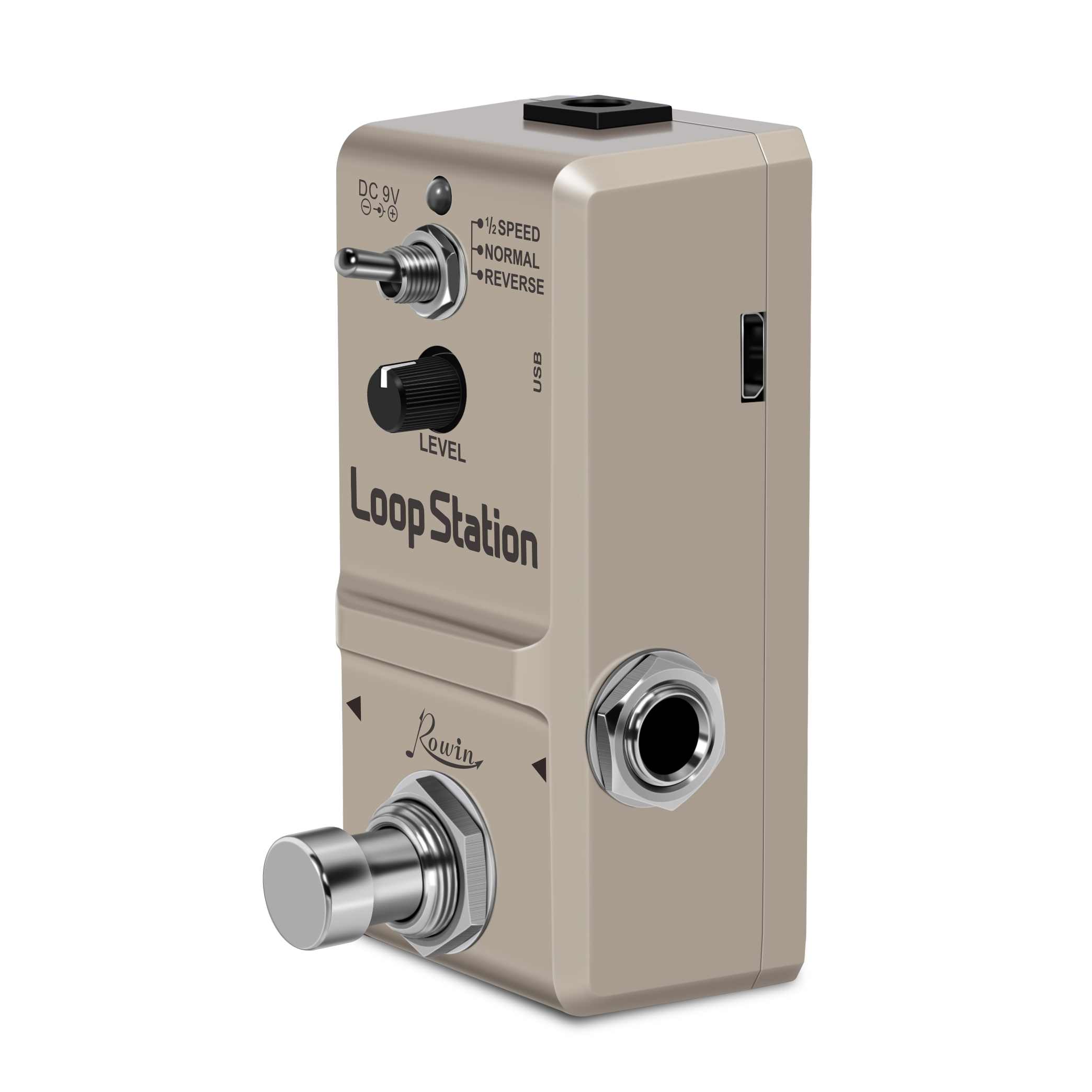 AliExpress Rowin Golden Loop Station 48K Looper Pedal Unlimited Overdubs 10 Minutes of Looping, 1/2 Time, and Reverse Pedal True Bypass, view 5