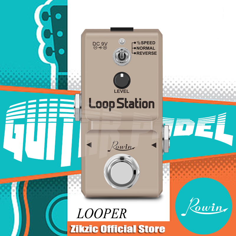 AliExpress Rowin LN-332S Loop Station 48K Looper Pedal Unlimited Overdubs 10 Minutes of Looping, 1/2 Time, and Reverse Pedal True Bypass