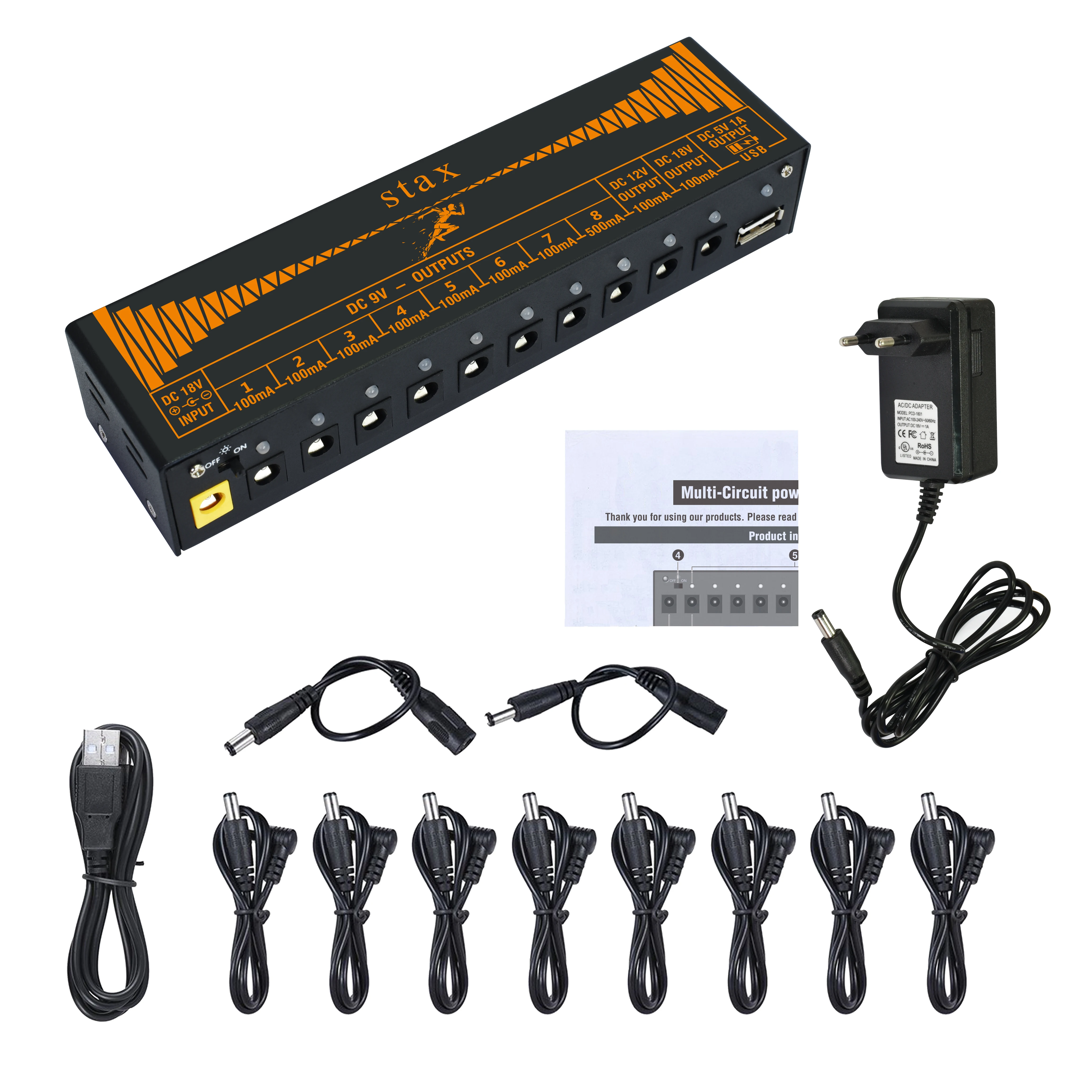 AliExpress Rowin Noise Gate Pedal Guitar Effects Low Noise Pedal Power Supply Booster Flanger Phaser Buffer Effector Equalizer For Bass, view 6