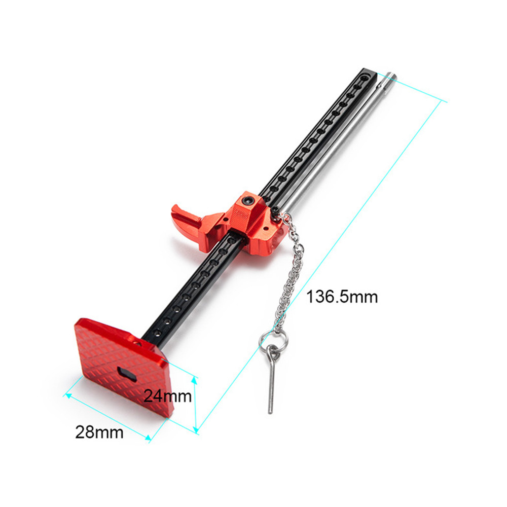 AliExpress RS RC Rock Crawler 1:10 Accessories Slideable Metal Jack Tool for Axial SCX10 Tamiya CC01 D90 D110 TF2 RC Truck Car Parts, view 2