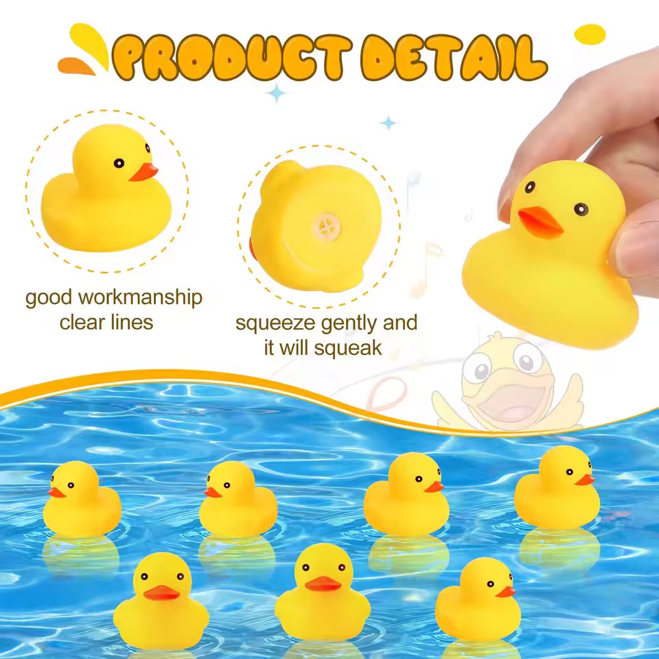 AliExpress Rubber Duck Toy, Squeaky Swimming Duck, Floating Duck Birthday Gift, Classroom Prize, Car Home Decor, Gift ·Suitable for Ages 3+, view 4