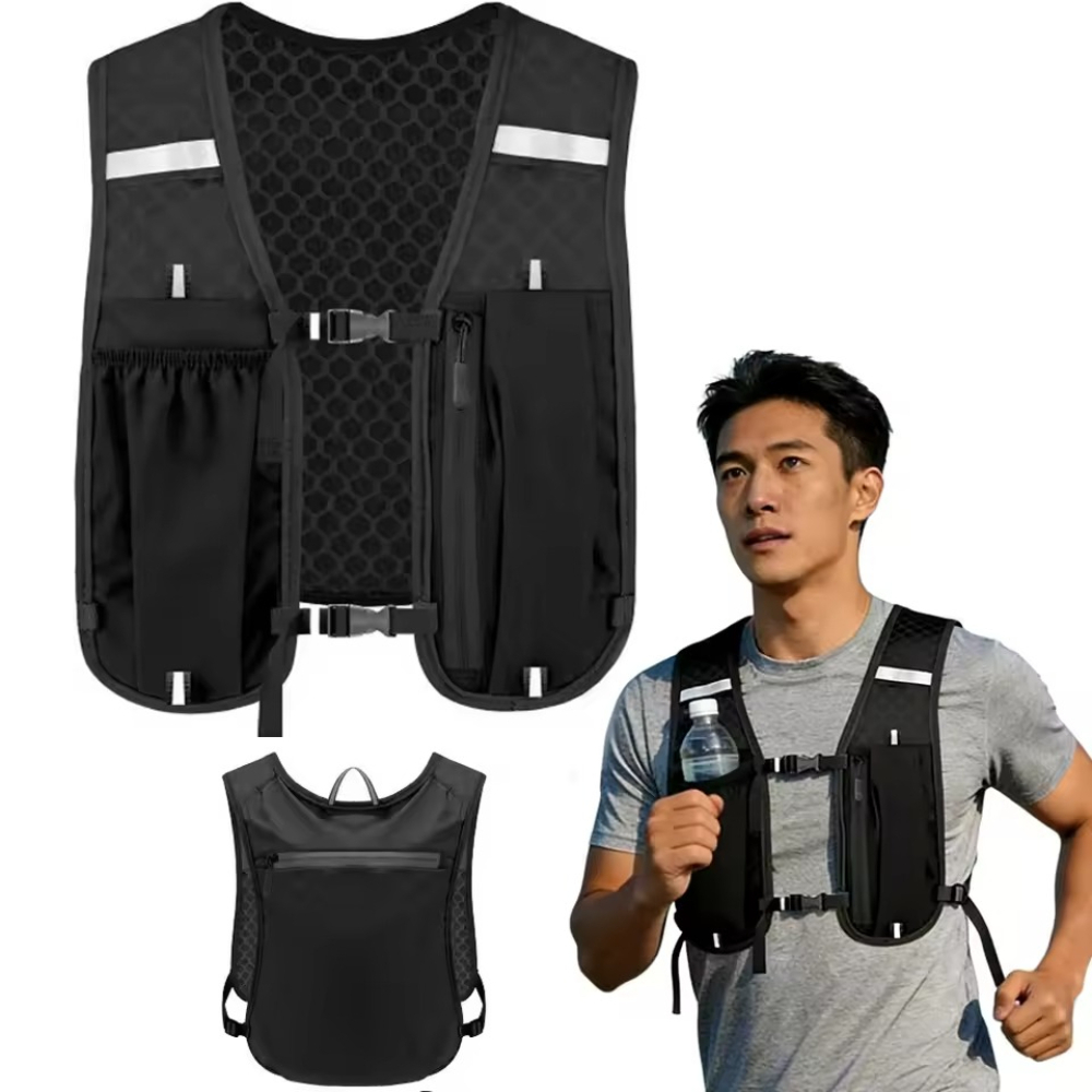 AliExpress Running Hydration Vest for Women and Men, Water-Resistant, Breathable, Backpack for Runs, Hiking, Cycling, Trails, Marathons