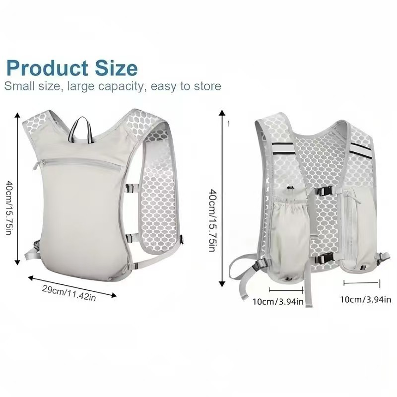 AliExpress Running Hydration Vest for Women and Men, Water-Resistant, Breathable, Backpack for Runs, Hiking, Cycling, Trails, Marathons, view 6