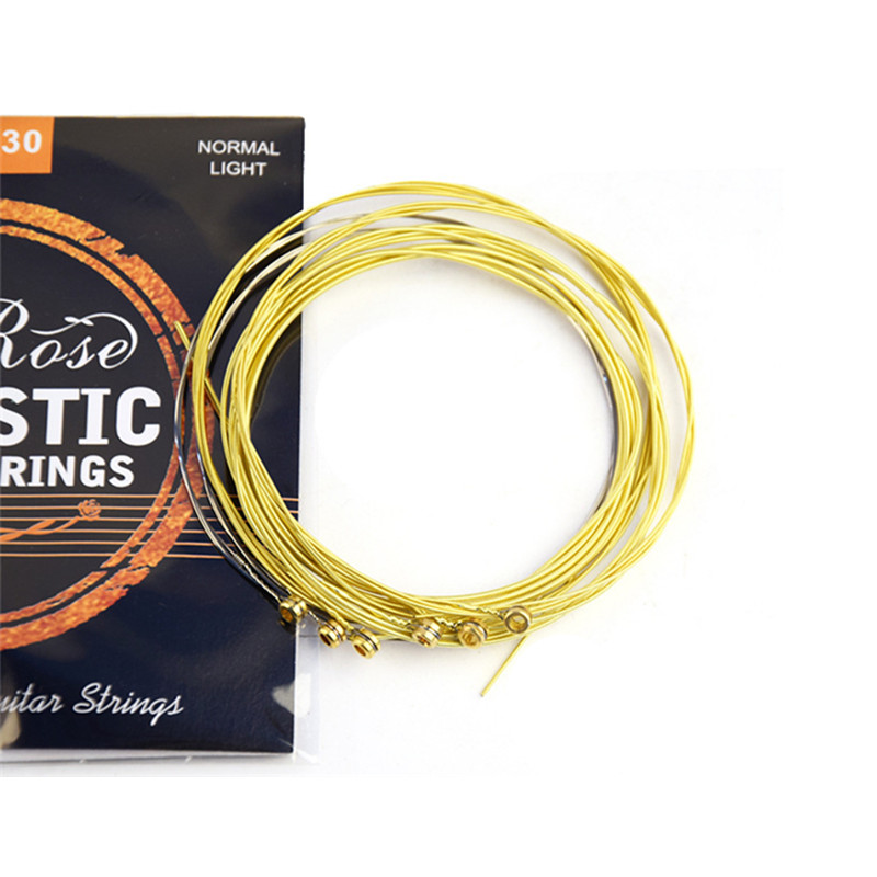 AliExpress RX-A30 011-050 Acoustic Guitar Strings Antirust Coating Hexagonal Core 75/25 Brass Alloy Winding Accessories, view 2