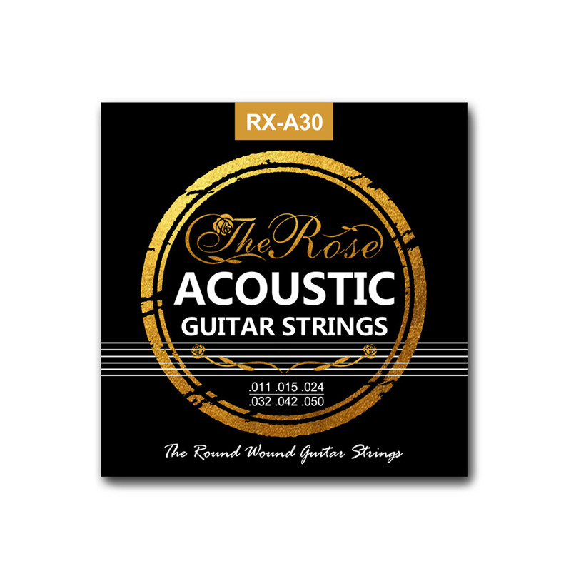 AliExpress RX-A30 011-050 Acoustic Guitar Strings Antirust Coating Hexagonal Core 75/25 Brass Alloy Winding Accessories, view 5
