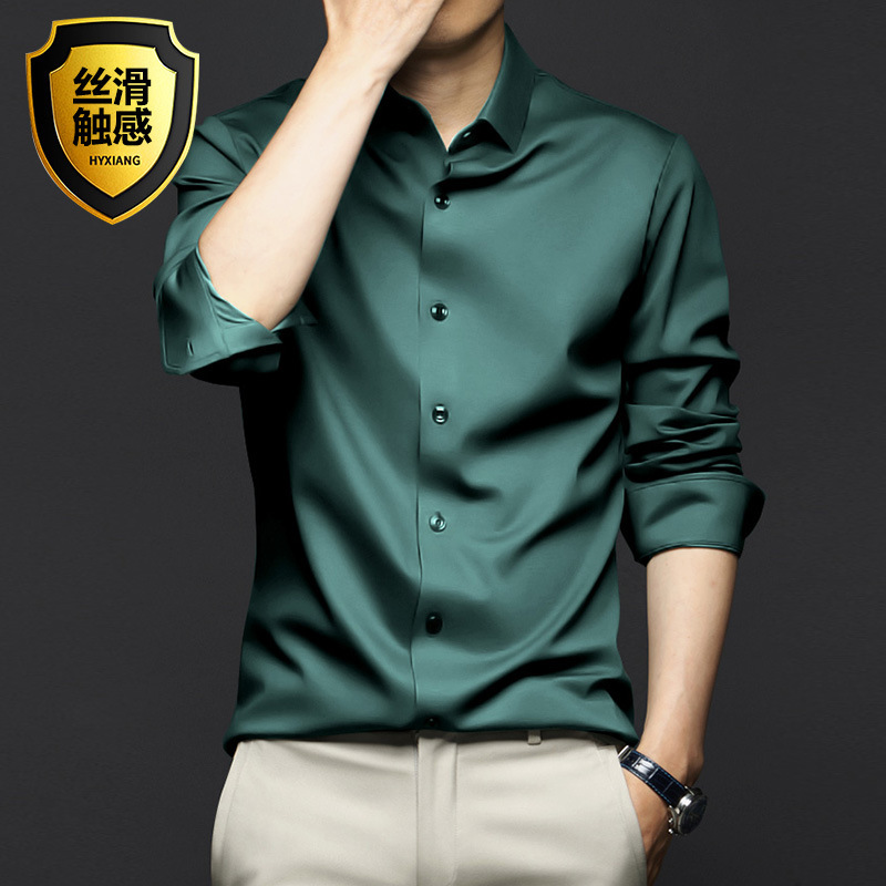 AliExpress Men's Non-Iron Long-Sleeve Dress Shirt, view 2