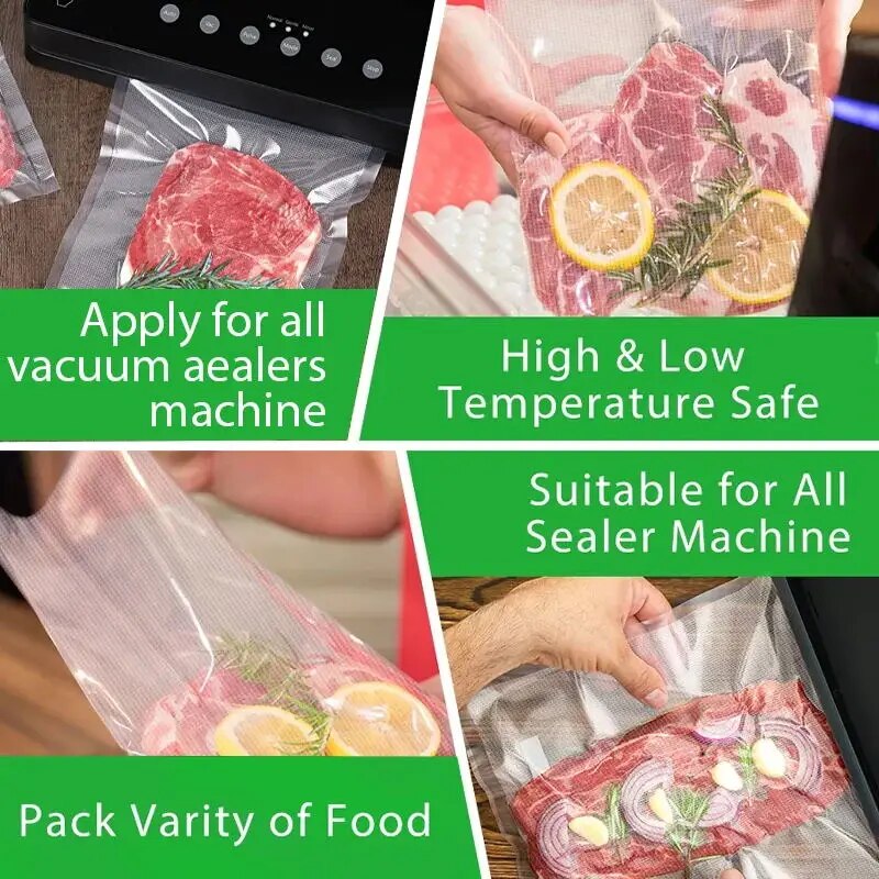 AliExpress SaengQ Vacuum Bags for Food Vacuum Sealer Food Fresh Long Keeping 12+15+20+25+30cm*500cm Rolls/Lot Bags for Vacuum Packer, view 6