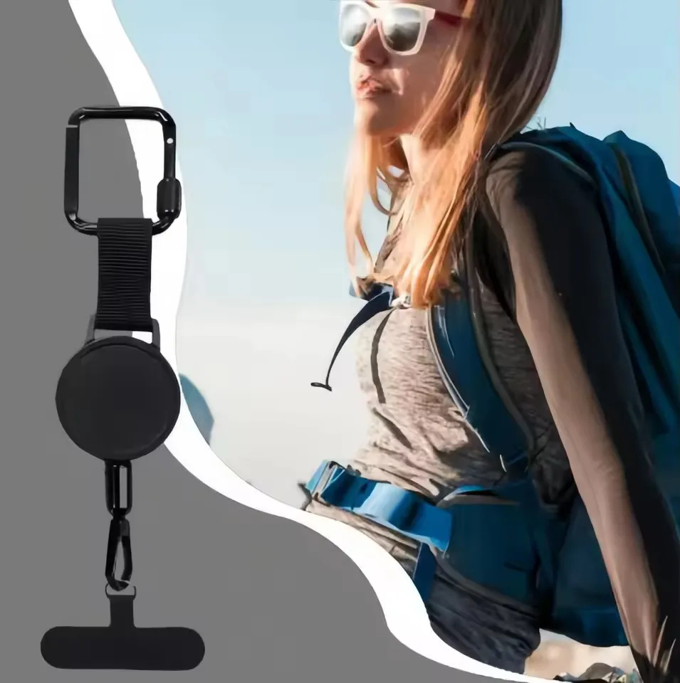 AliExpress Safety Lanyard Stra Retractable Anti-Theft Phone Holder Smartphonewith Carabiner Anti-Drop Harness for Hiking Cycling Climbing, view 6