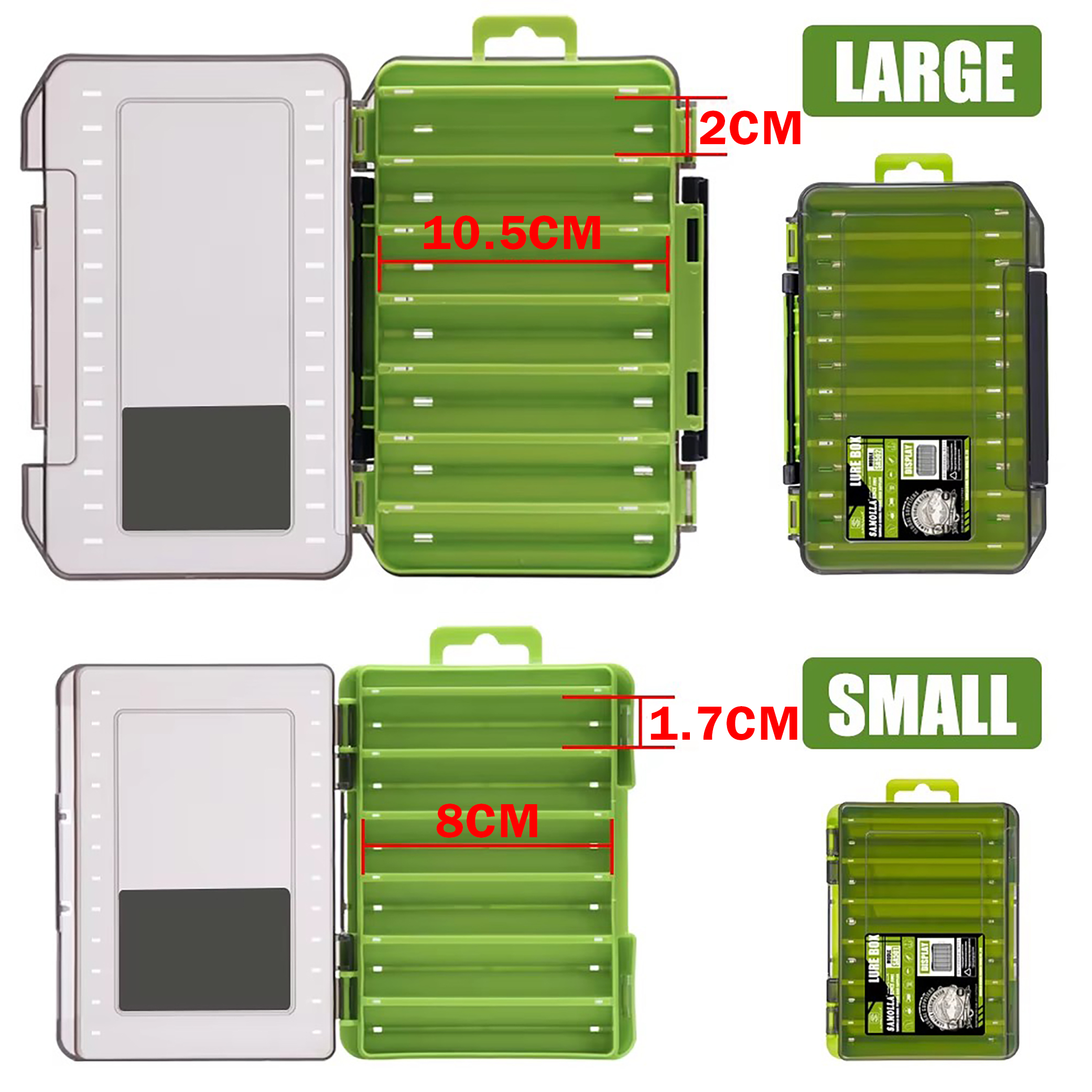 AliExpress SAMOLLA Double-Sided Fishing Tackle Box, view 2
