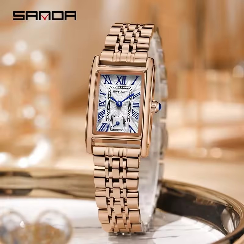 AliExpress SANDA 1116 Women's Rectangular Quartz Watch, view 2