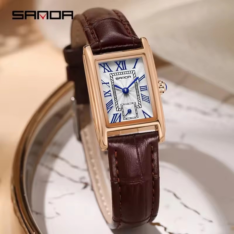 AliExpress SANDA 1116 Women's Rectangular Quartz Watch, view 3