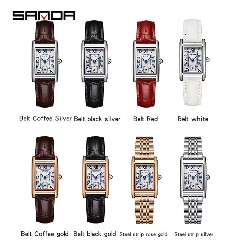 AliExpress SANDA 1116 Women's Rectangular Quartz Watch, view 6
