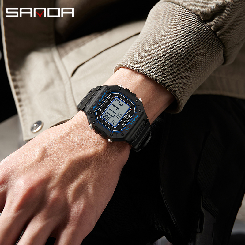 AliExpress SANDA 2156 Men's Military LED Digital Watch, view 6
