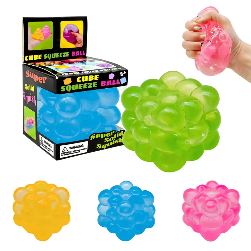 AliExpress Schylling Nice Cube Sensory Fidget Stress Relief Anxiety Tool for Focus ADHD Office Desk Calming Gadget