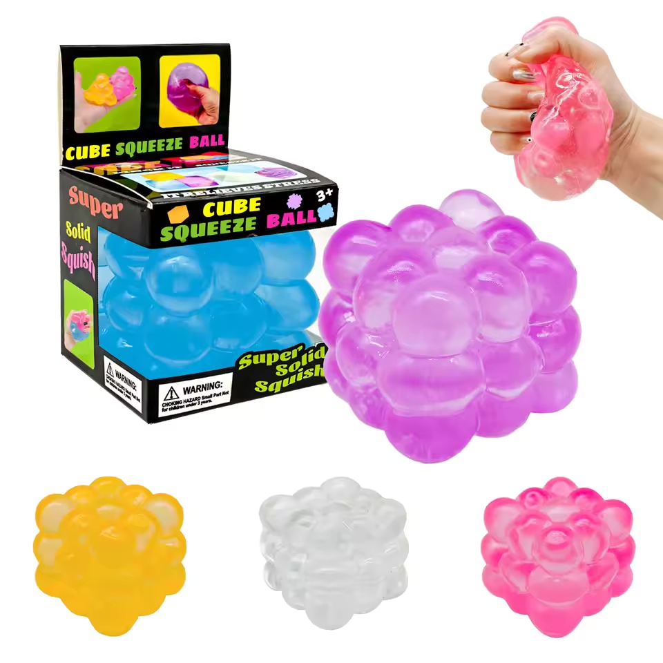 AliExpress Schylling Nice Cube Sensory Fidget Stress Relief Anxiety Tool for Focus ADHD Office Desk Calming Gadget, view 2