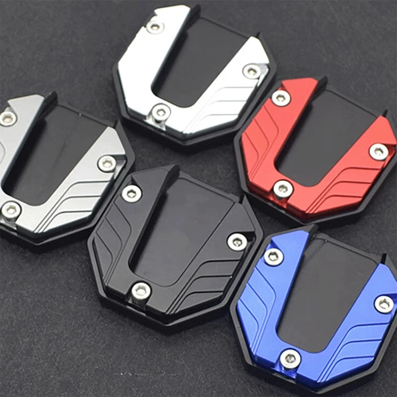 AliExpress Scooter Motorbike Accessories Extension Foot Pad Support Plate Aluminum Alloy Motorcycle Bike Kickstand Extender Foot Side Stand, view 3