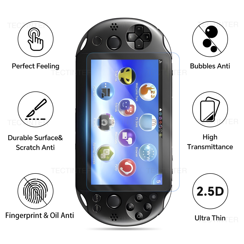 AliExpress Screen Protector for Sony PS Vita PSV 1000 Front Tempered Glass +Back Clear Full HD Protective film Cover for PSV 2000 Handheld, view 2