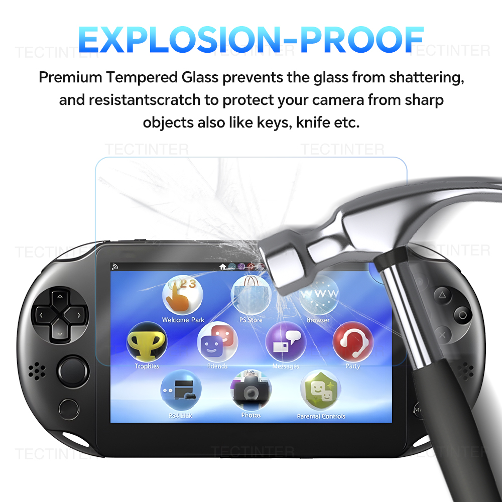 AliExpress Screen Protector for Sony PS Vita PSV 1000 Front Tempered Glass +Back Clear Full HD Protective film Cover for PSV 2000 Handheld, view 3