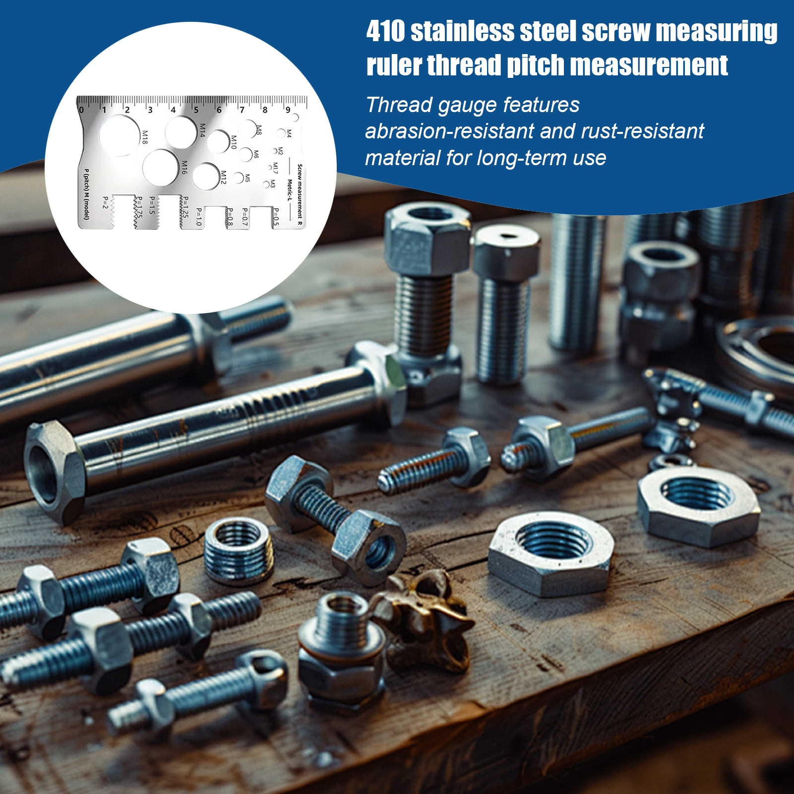 AliExpress Metric Screw Thread Pitch Gauge, view 5