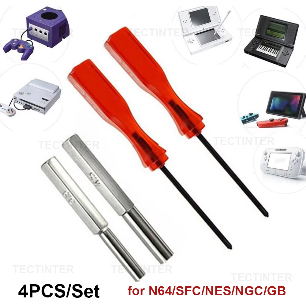 AliExpress Security Screwdriver Bit Set Gaming Accessories 3.8/4.5mm/Y Screwdriver Tool Open Cartridges for GameBoy/N64/GB/NES/NGC/SNES