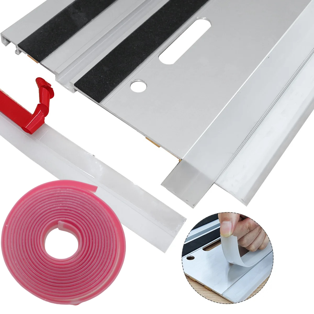 AliExpress Self-Adhesive Replacement Strip Compatible with Festool Track & Circular Saw, Anti-Splinter Edge Protector Guard Festool Track, view 2