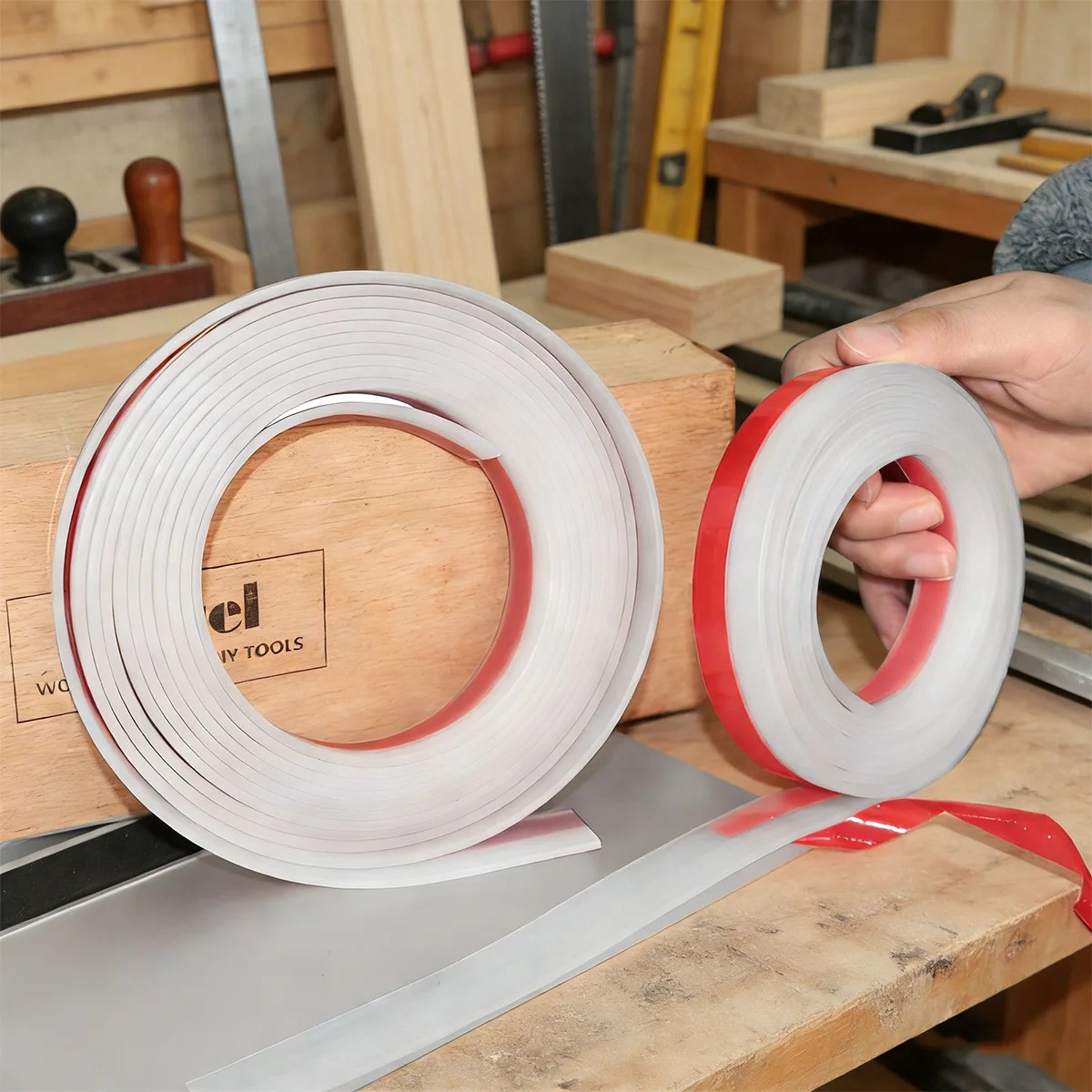 AliExpress Self-Adhesive Replacement Strip Compatible with Festool Track & Circular Saw, Anti-Splinter Edge Protector Guard Festool Track, view 4