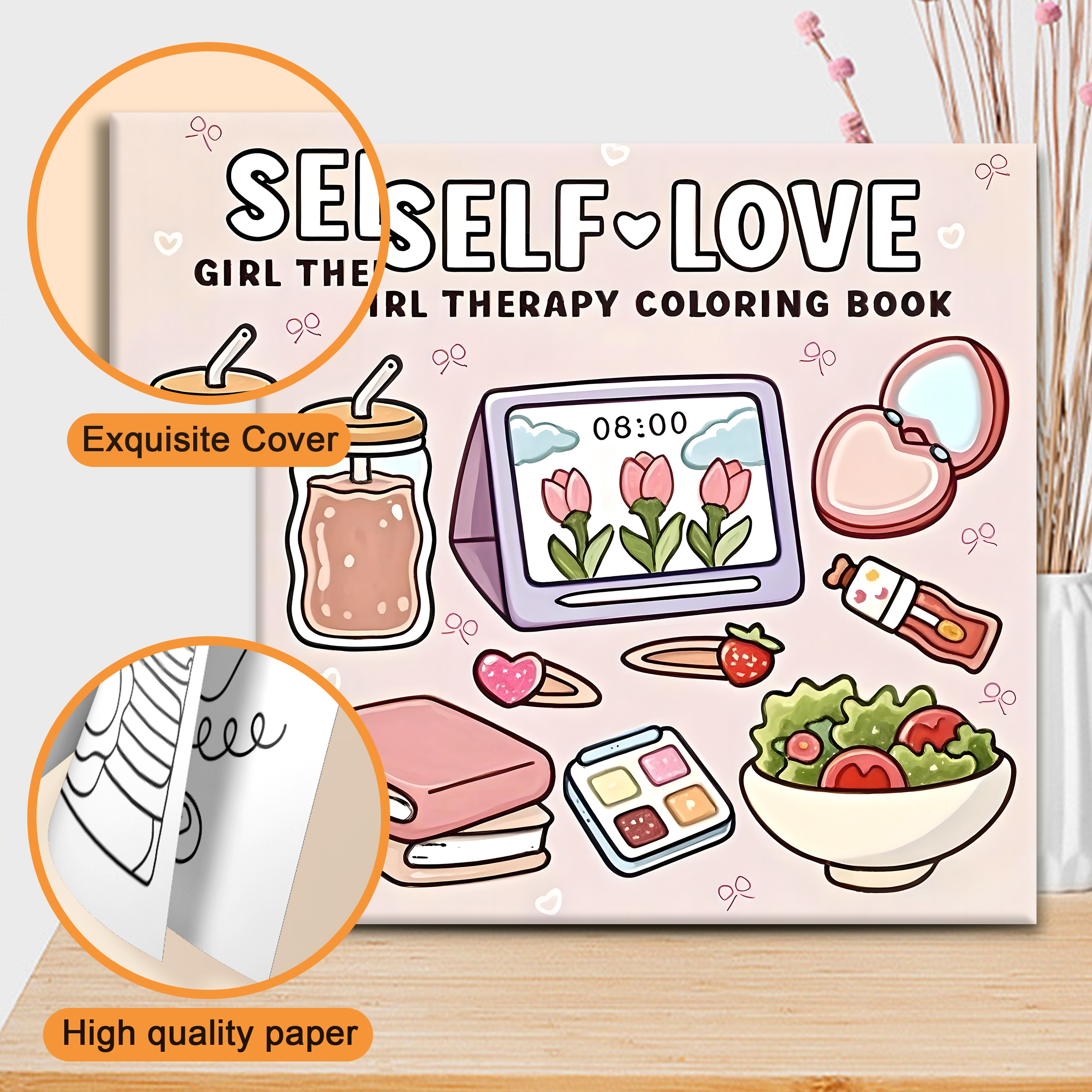 AliExpress Self-Love Adult Coloring Book, view 6