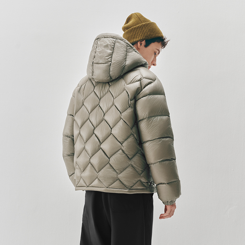 AliExpress Semir Men Down Jacket 90 Percent Down Fill Diamond Quilting Outdoor Style 2026 Winter Warm Insulation Cold Weather, view 6