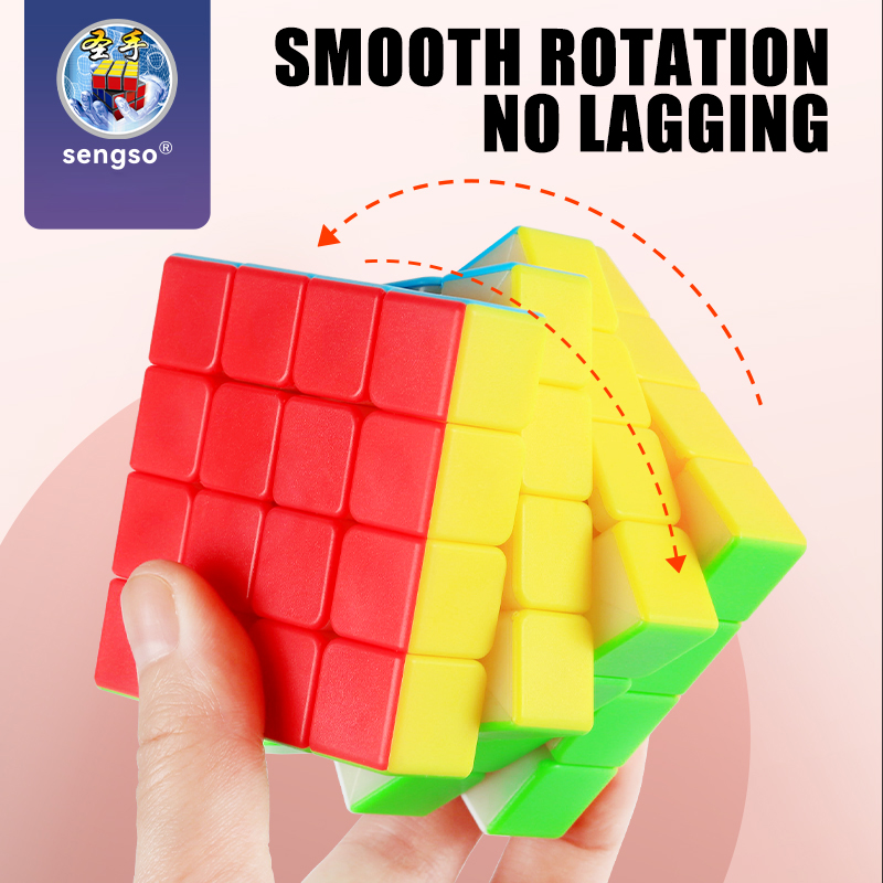 AliExpress SENGSO Speed Cube 2X2 3x3 4X4 5X5 Cube Pyramid Problem-Solving Brain Teaser, Color-Matching Puzzle Educational Toy, view 4