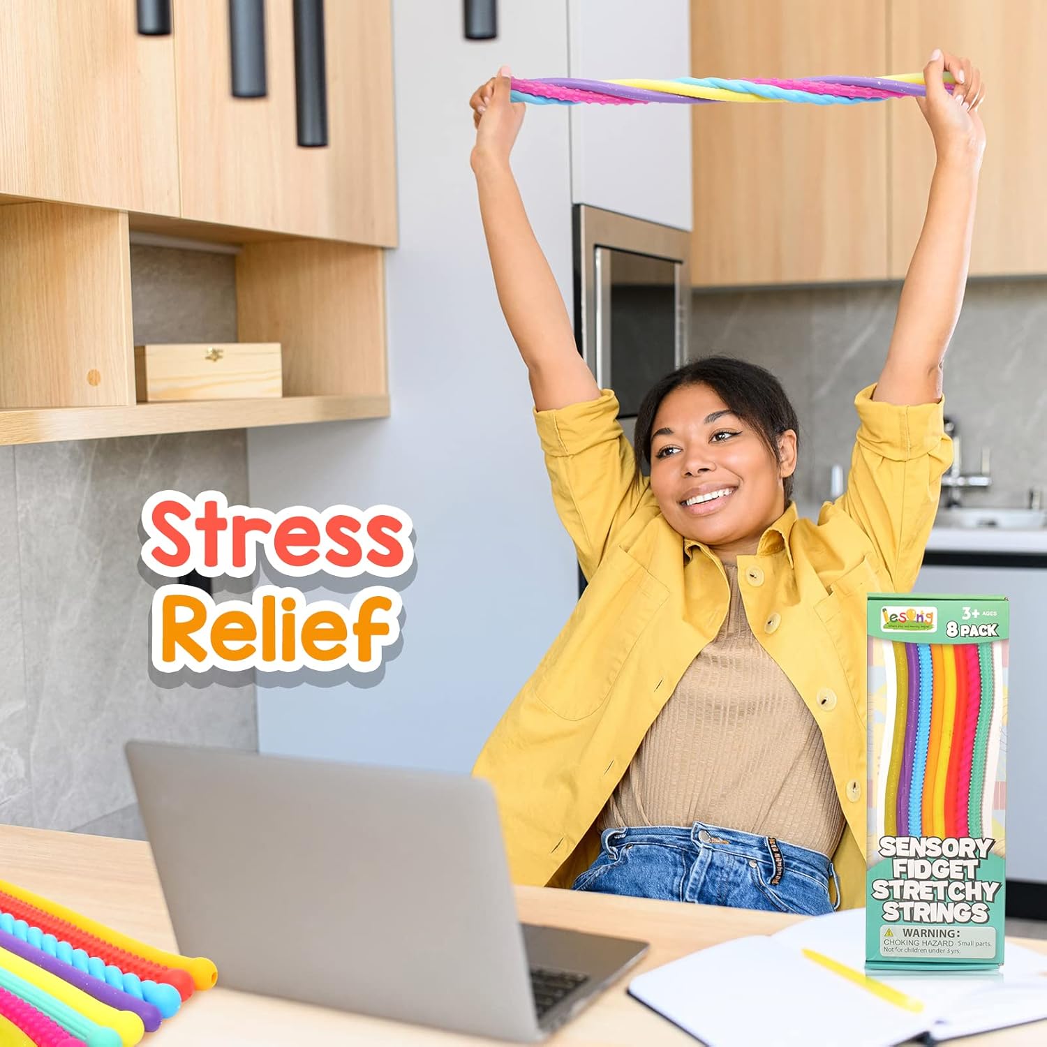 AliExpress Sensory Autism Toys- Textured Stretchy Fidget Toys for Stress Anxiety - Sensory Toys Special Needs for Autistic, view 5
