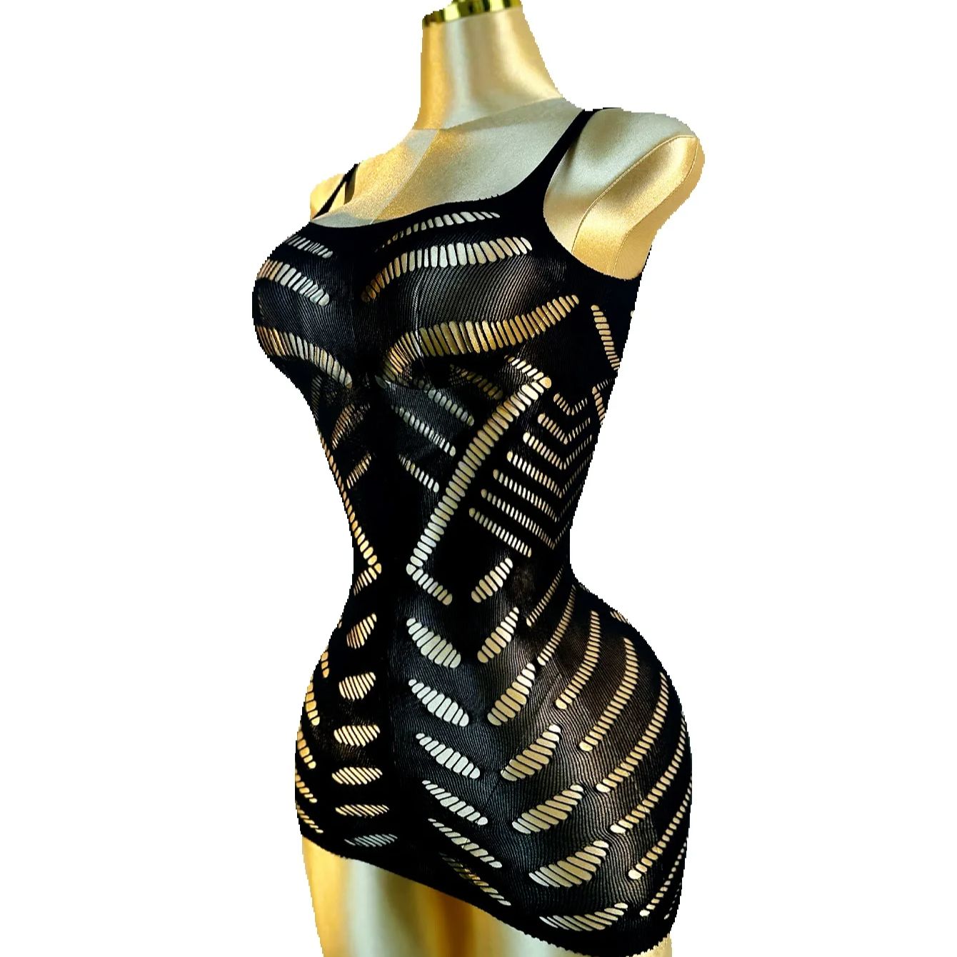 AliExpress Sexy Cover Up Hollow Out Fishnet Dress without Bikini Summer Holiday DSH602, view 6