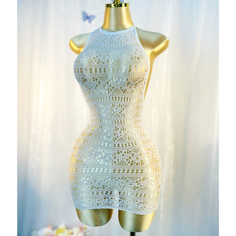 AliExpress Sexy Cover Up Hollow Out Fishnet Dress without Bikini Summer Holiday DSH698