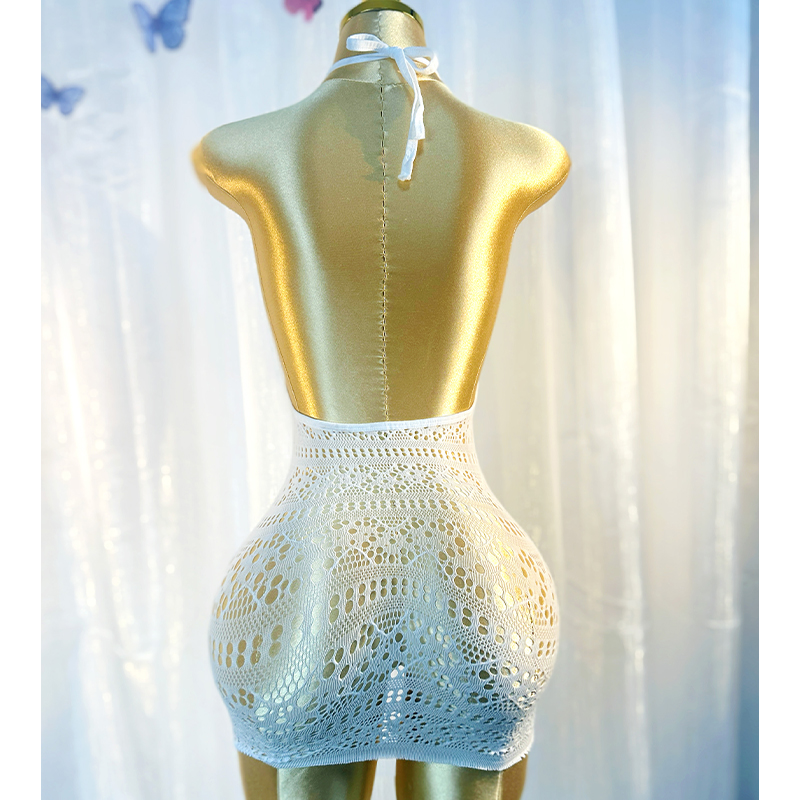AliExpress Sexy Cover Up Hollow Out Fishnet Dress without Bikini Summer Holiday DSH698, view 2
