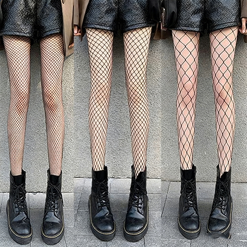 AliExpress Sexy Fishnet Stockings Women's Tights Fishnet Mesh Long Nylon Tights Body Stockings Fish Net Pantyhose High Waist Hosiery